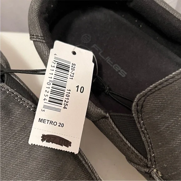 Classic Grey Canvas Slip-On Shoes / Men 10 / NWT - Picture 3 of 6